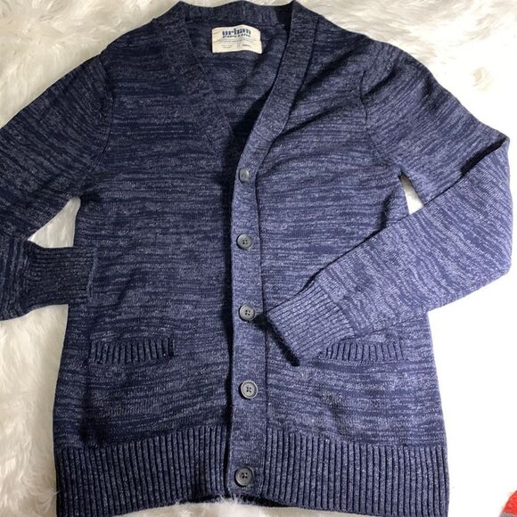 Urban Pipeline Size Small men's button up sweater.  Heather blue.  NWOT - Picture 1 of 7